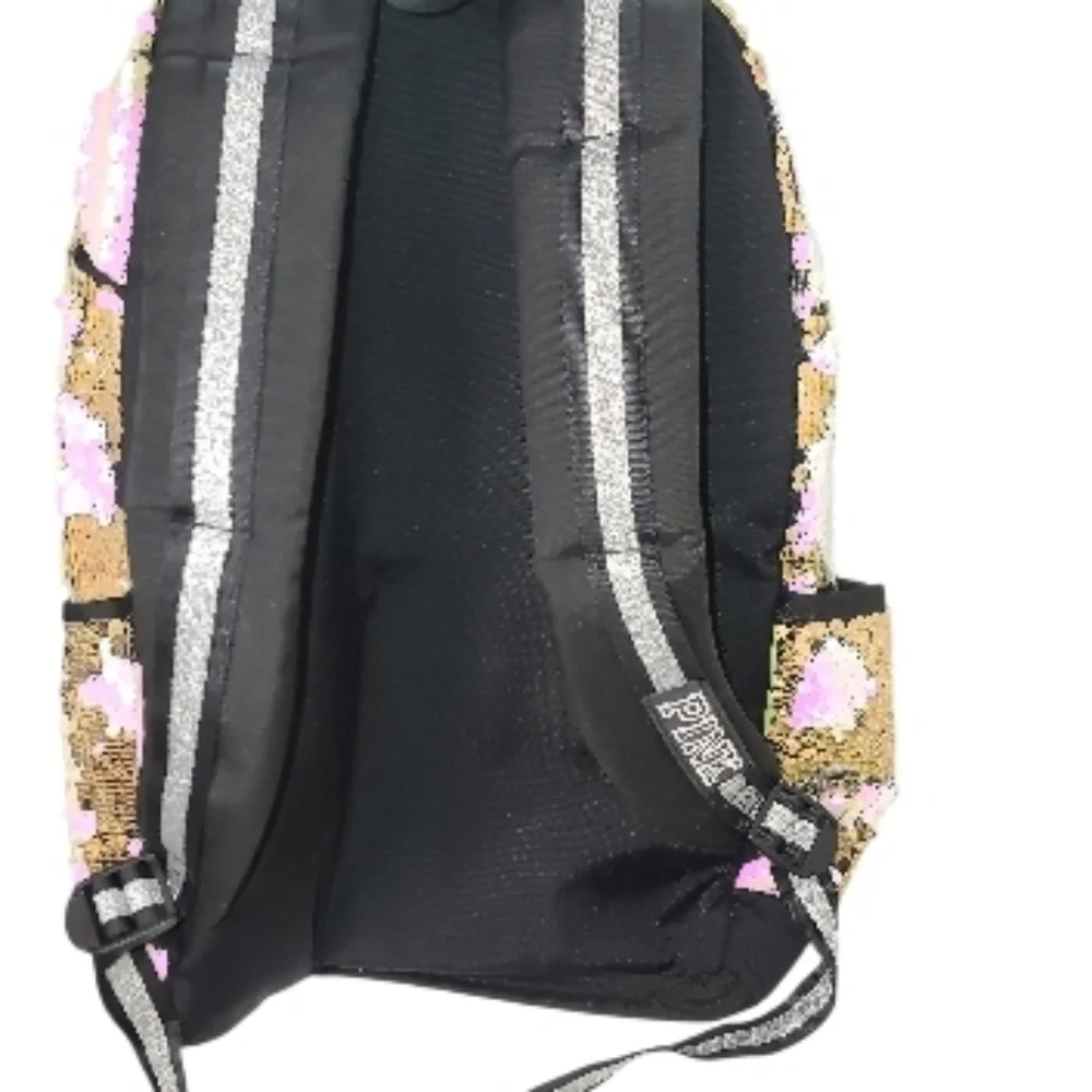 PINK VS Victoria's Secret Limited Edition Bling Sequin Large Campus Backpack Bag - Picture 10 of 13